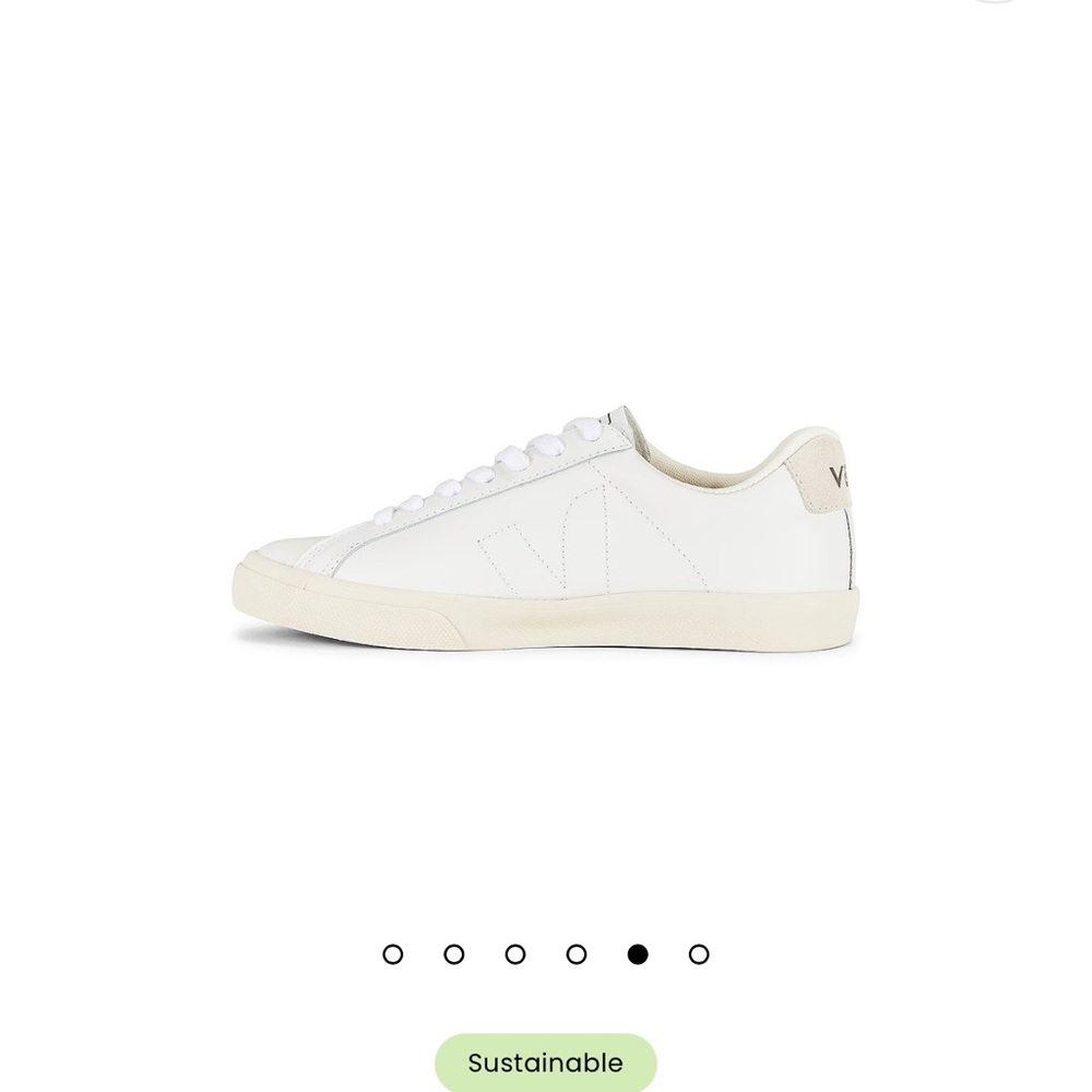 Veja Cream and White Sustainable Sneakers